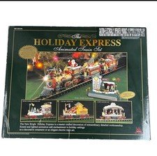 New Bright The Holiday Express Animated Train Set 5 Car Plus Locomotive LPO