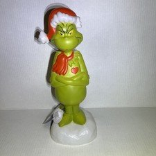 New Dr. Seuss Grinch Christmas Holiday Light-Up Blow Mold 14 In Tabletop