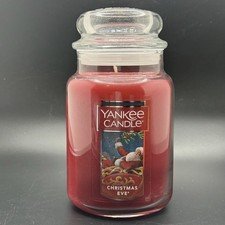 NEW YANKEE CANDLE * CHRISTMAS EVE * Glass Large Jar 22 Oz Single Wick Holiday