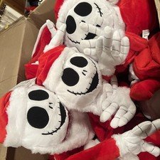 Nightmare Before Christmas Jack Skellington Santa Plush Tree Topper Hugger 11.5"