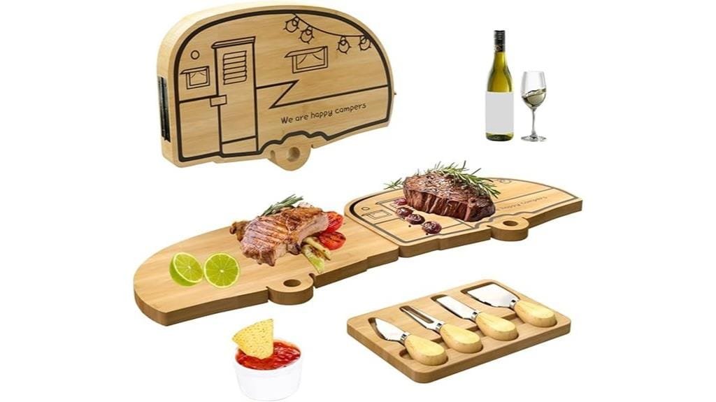 outdoor cheese serving set