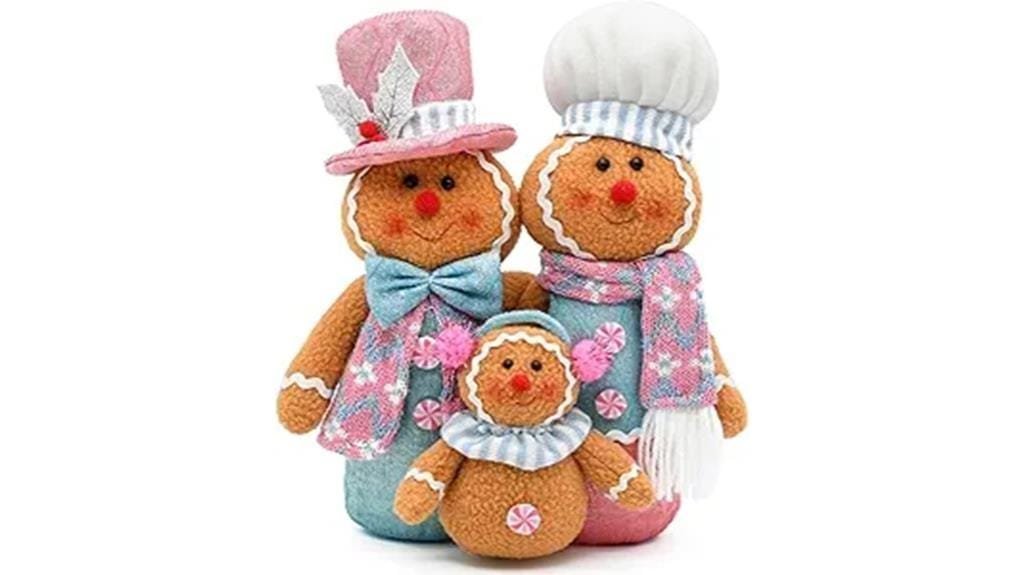 pink gingerbread table centerpiece