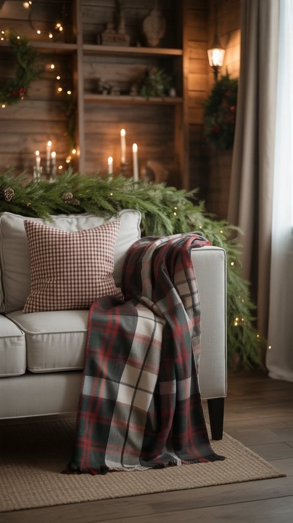 plaid decor for warmth
