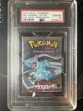 Pokemon TCG 1st Edition Neo Genesis Feraligatr Booster Pack PSA 10 Holy Grail