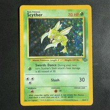 Pokémon Vintage Scyther 10/64 Jungle Holo WotC 1999