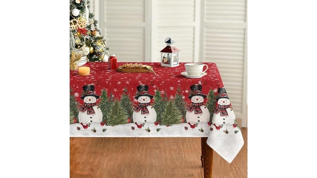 rectangular christmas tablecloth dimensions