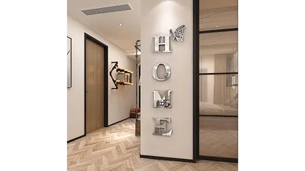 reflective home wall art
