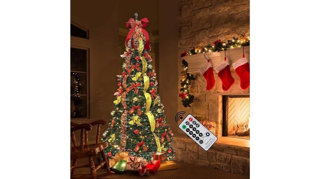 remote controlled led christmas tree