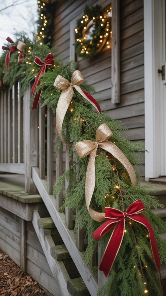 ribbons enhance festive displays