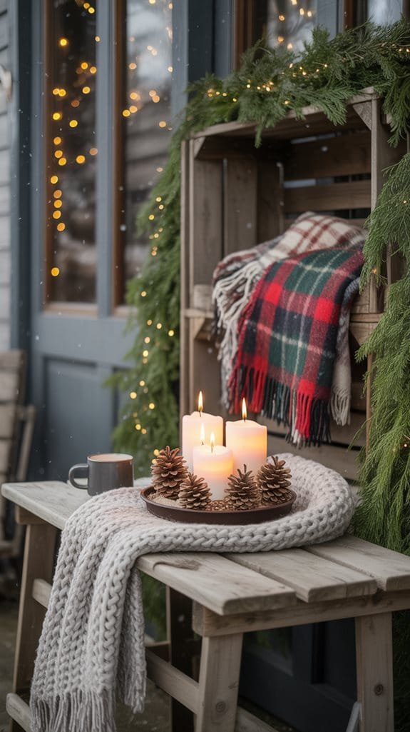 rustic winter table decor