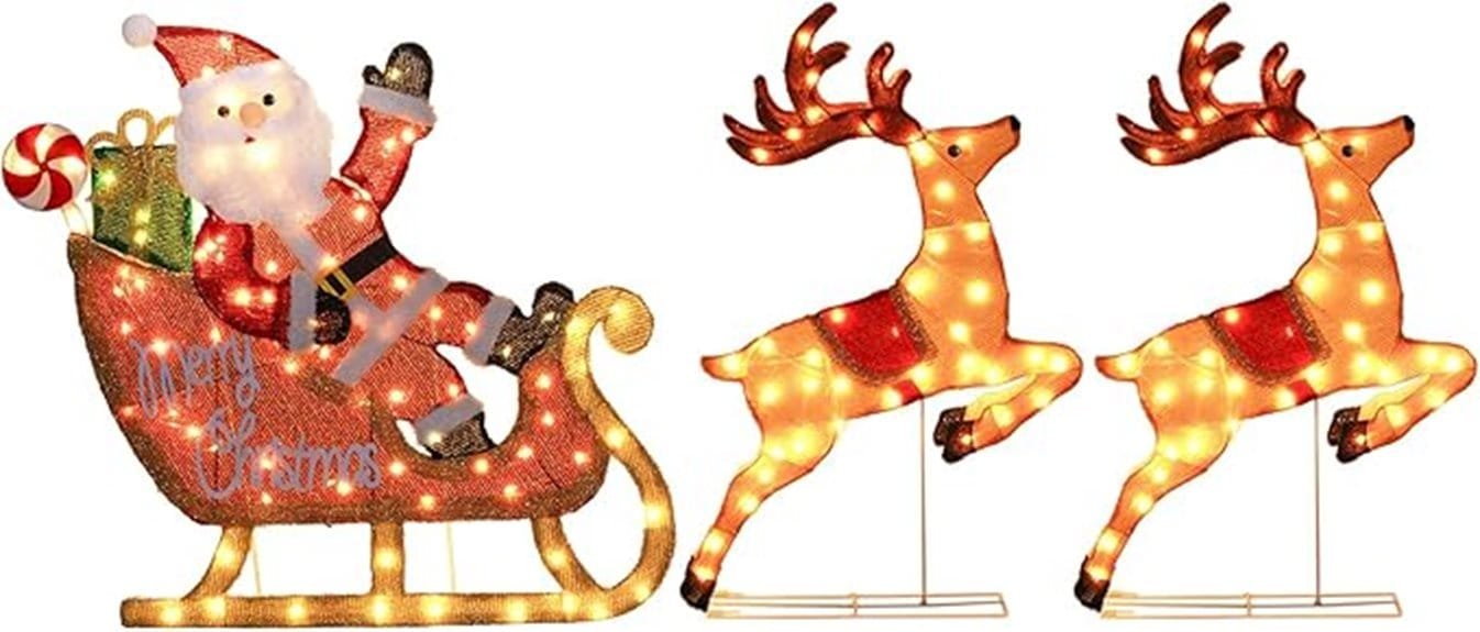santa sleigh ride decoration