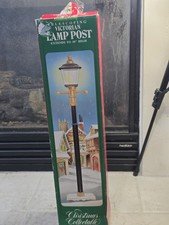 Santa's Best Christmas Victorian Lamp Post Telescoping Plastic Light 30” Decor