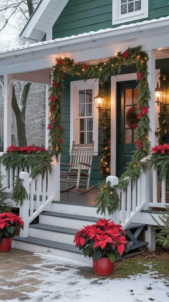 seasonal floral arrangements displayed