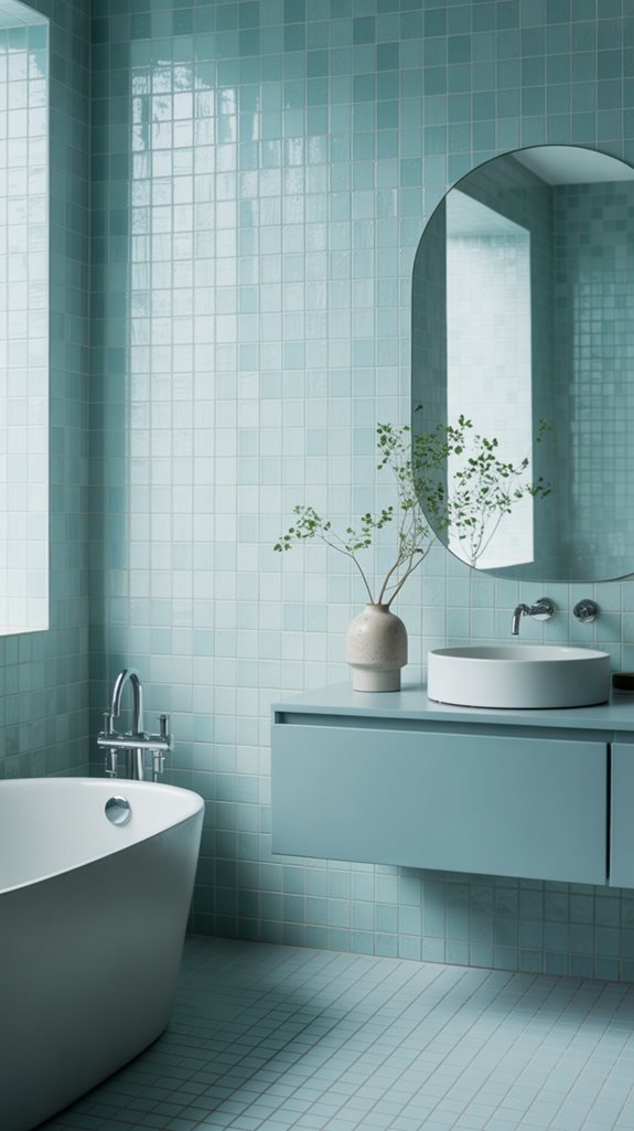 serene minimalist blue designs