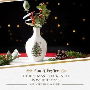 Spode Christmas Tree 6" Posy Vase