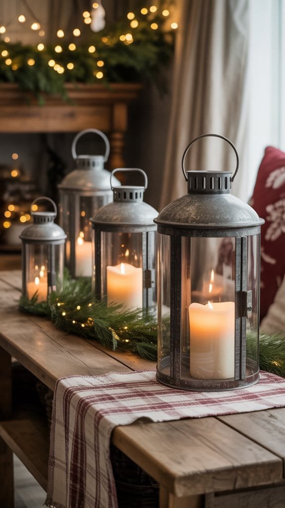 strategic antique lantern placement