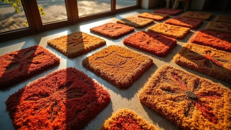 stylish fall welcome mats