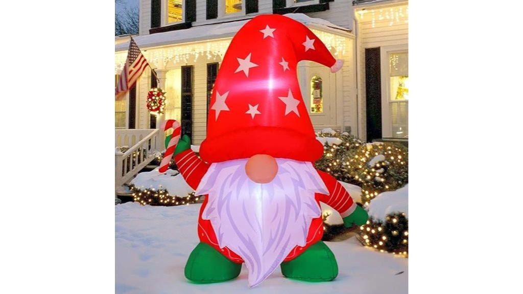 tall inflatable christmas gnomes