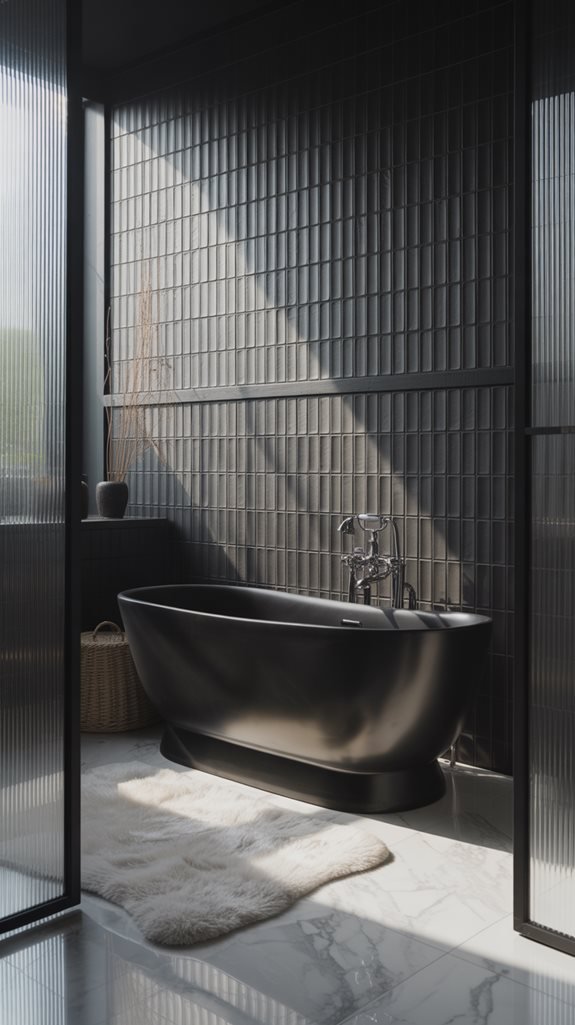 textured black design elements