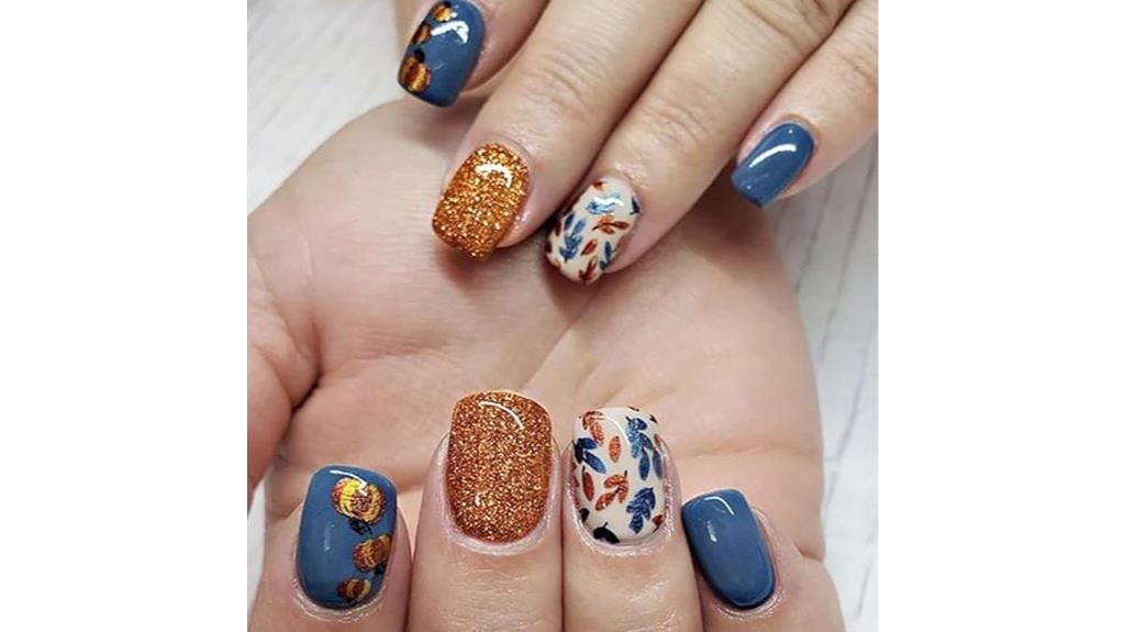 thanksgiving press on nails