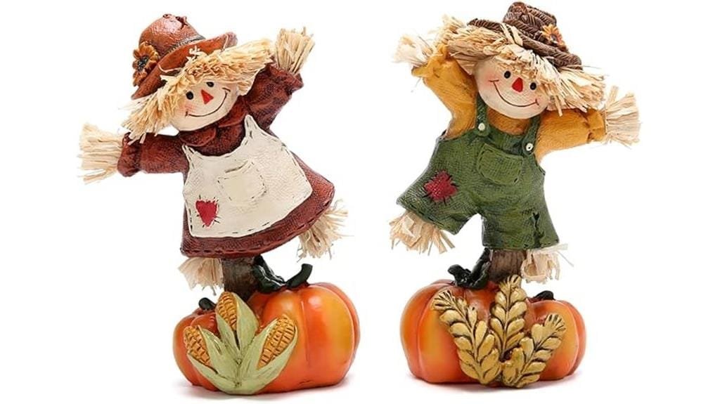 thanksgiving pumpkin scarecrow figurines