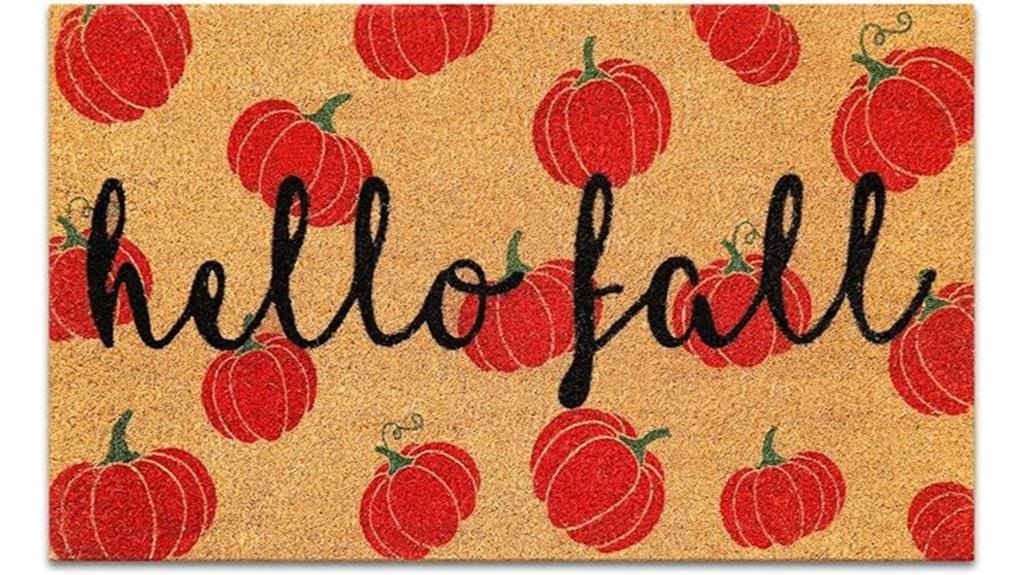 thanksgiving themed coir doormat