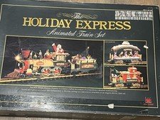 THE HOLIDAY EXPRESS ANIMATED TRAIN SET. NEW MODEL 380 1996 ELECTRIC MODEL RARE