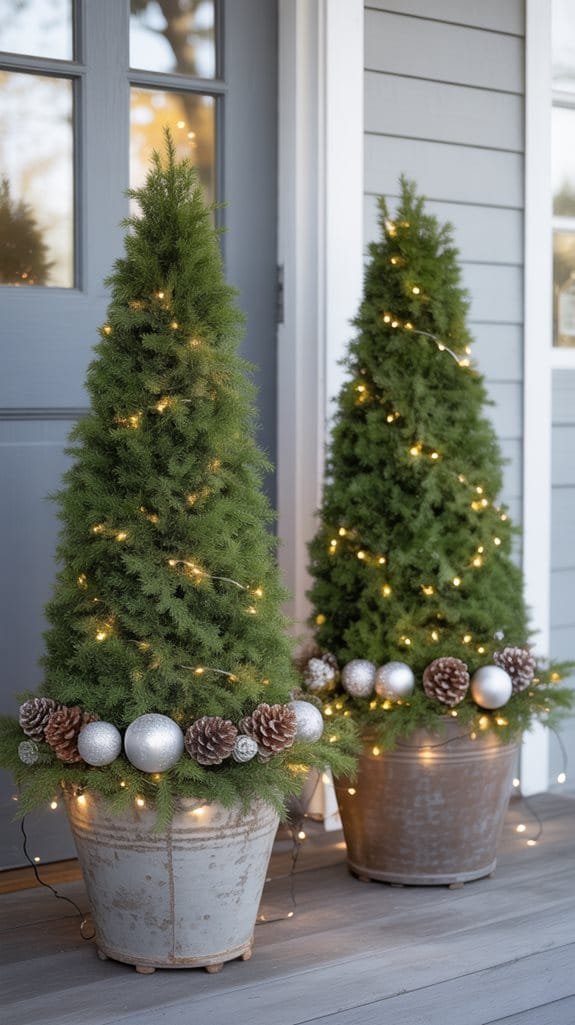 timeless evergreen topiary elegance