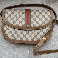 Vintage (80's?) Gucci Crossbody Bag Good Condition See Description
