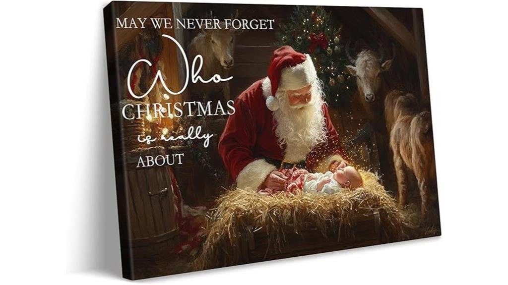 vintage christmas wall art