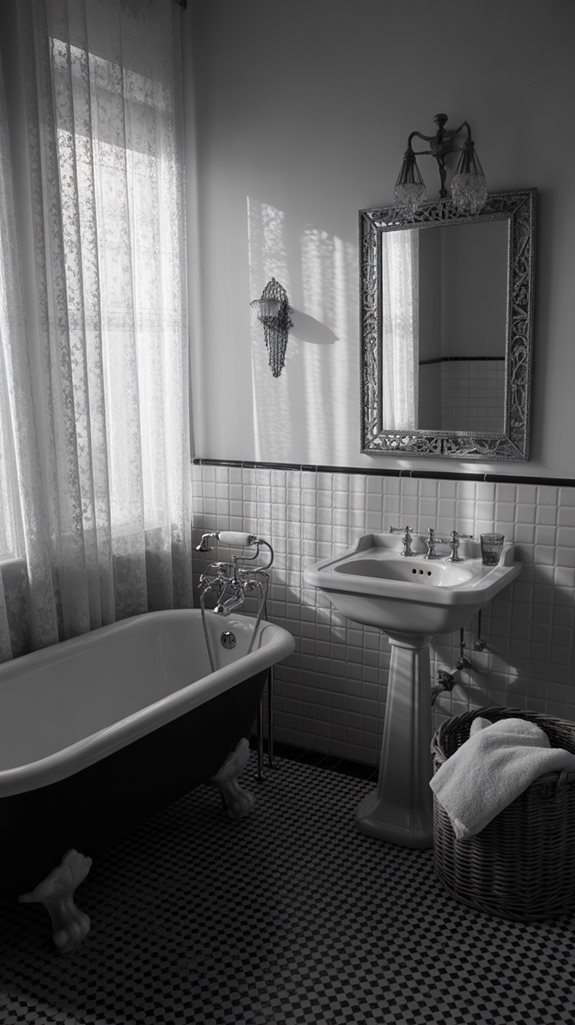 vintage elegance in bathrooms