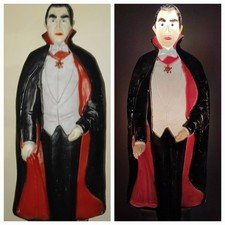 Vintage BELA LUGOSI Dracula Don Featherstone Halloween Lighted Blow Mold *RARE*