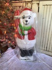 Vintage Blow Mold Santa Bear Don Featherstone Signed Union ProductsNew Old Stock
