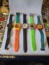 Vintage Disney Watches Mickey Euro Cruise The Club Spanish Lot Of 5 Untested