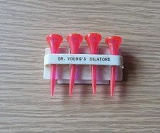 Vintage Golf Advertising Tee Doctor Young's Dilators 4 pack Pocket pin clip
