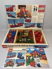 Vintage Lego 400 Universal Building Set 285 Pieces With 3 Minifigures 1976 AS IS
