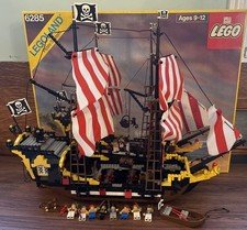 VINTAGE LEGO PIRATE SET 6285 BLACK SEAS BARRACUDA 100% Ship Box, Promo, & Manual