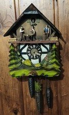 Vintage SCHMECKENBECHER Woodsman Cuckoo Animated, Musical - Needs TLC