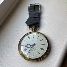 Vintage Smiths Goliath Oversized Pocket Watch Boxed Running Great Britain 84mm