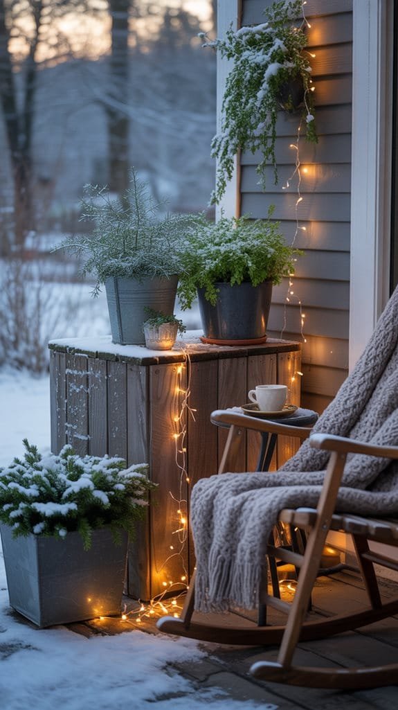winter plants for cozy porches