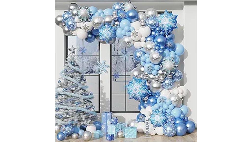 winter wonderland balloon arch