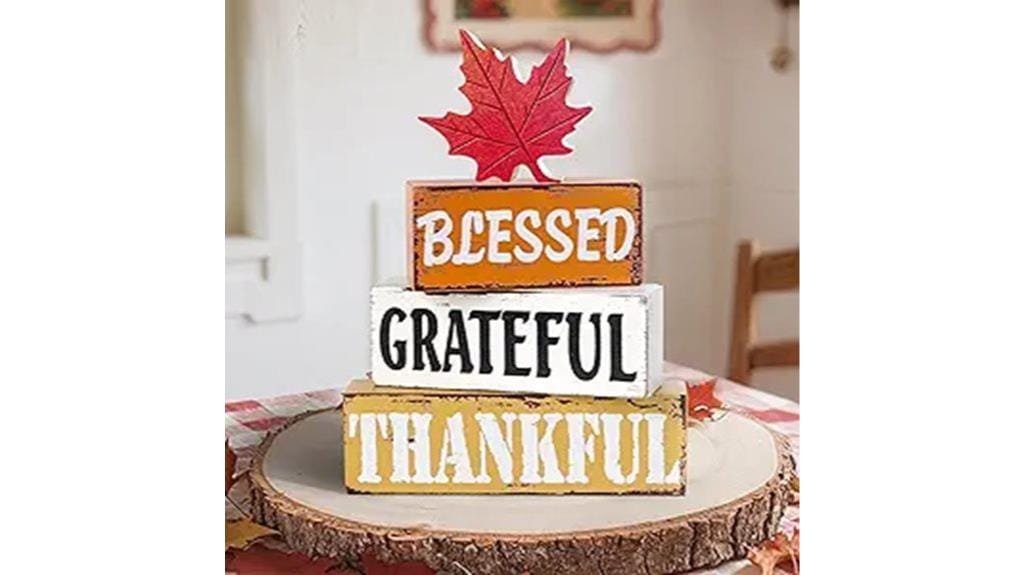 wooden thanksgiving table decor