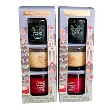 Yankee Candle Christmas Gift Sets Lot of 2 Mini Jar Candles New Sealed