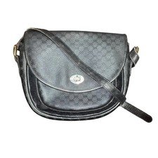 Authentic Vintage Gucci Monogram Leather Crossbody Bag