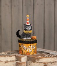 Bethany Lowe Halloween Cecil Cat On Box New 2025 TL4355
