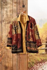 Coldwater Creek Harvest Time Cardigan, Multi Size
