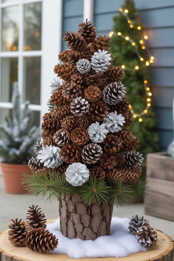 cozy winter holiday centerpiece