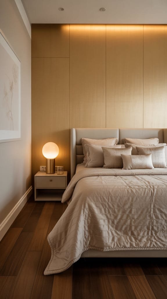 elegant gold accent sanctuary