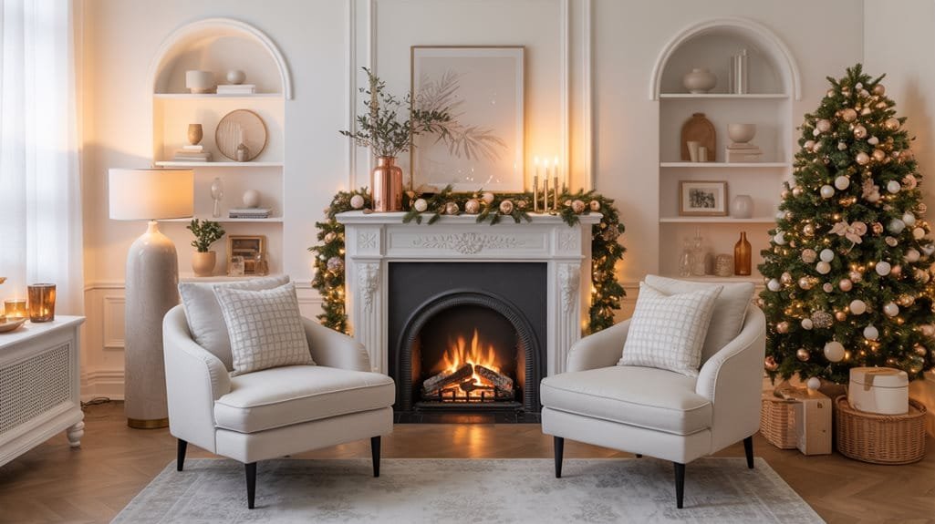 festive firebox holiday decorations