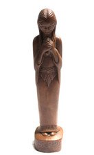 Frankoma Art Pottery Willard Stone Indian Maiden with Rabbit Statuary Statue